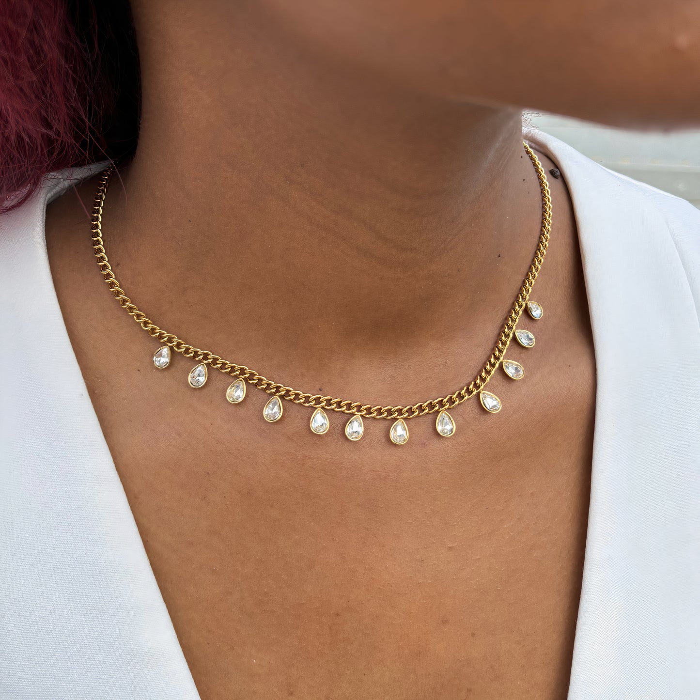 Collier Kaly | Acier inoxydable et zirconium