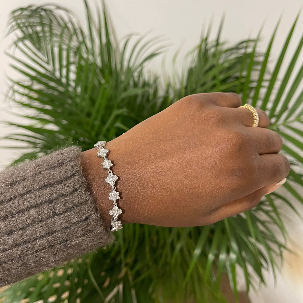 Bracelet Starlette | Acier inoxydable, zirconium