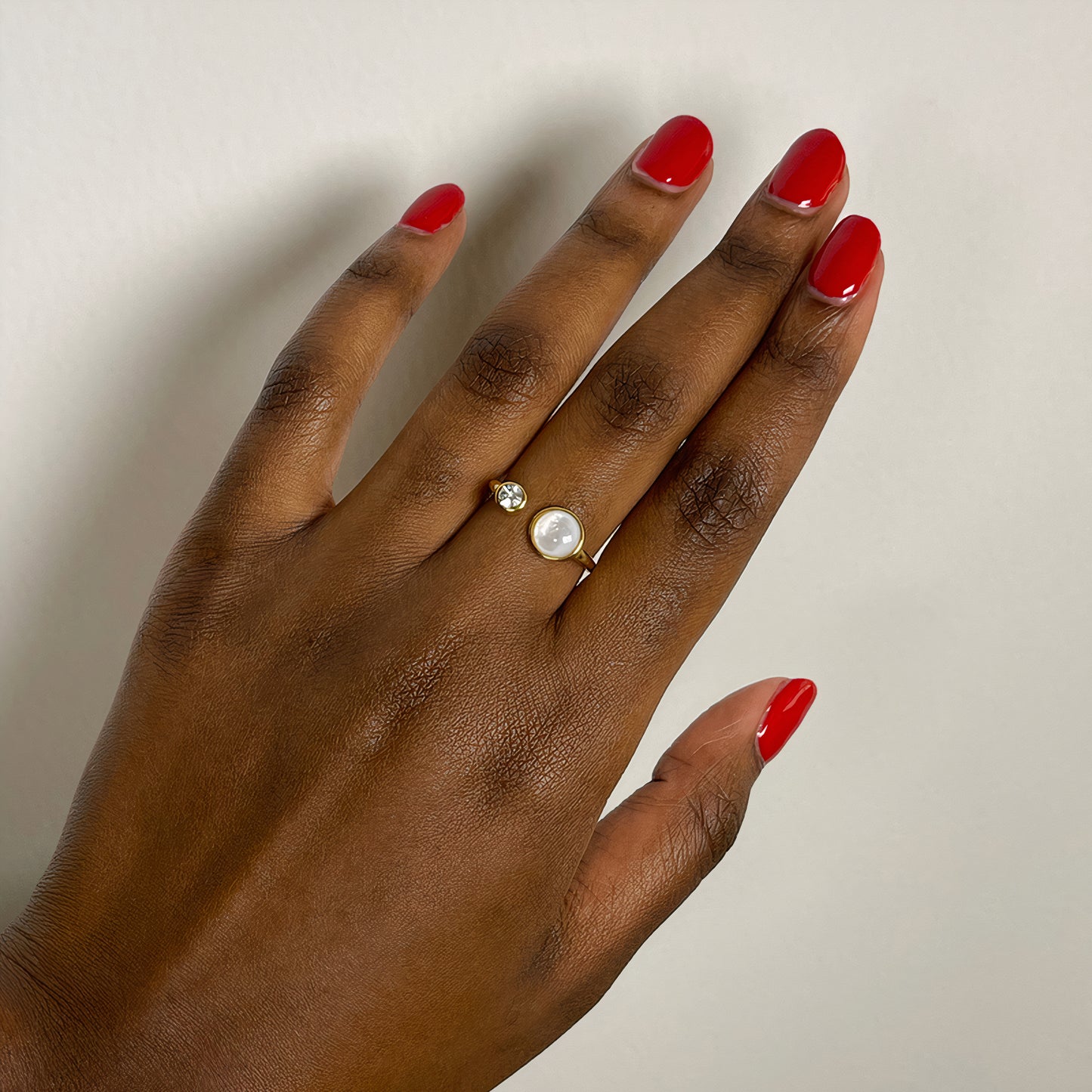 Bague Robyn | Acier inoxydable Zircon