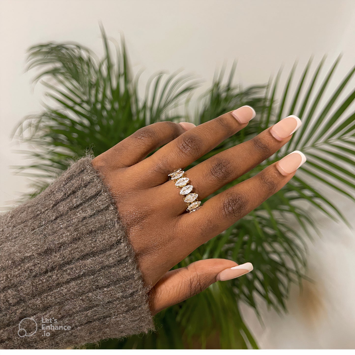 Bague Naija | Acier inoxydable et Zirconium