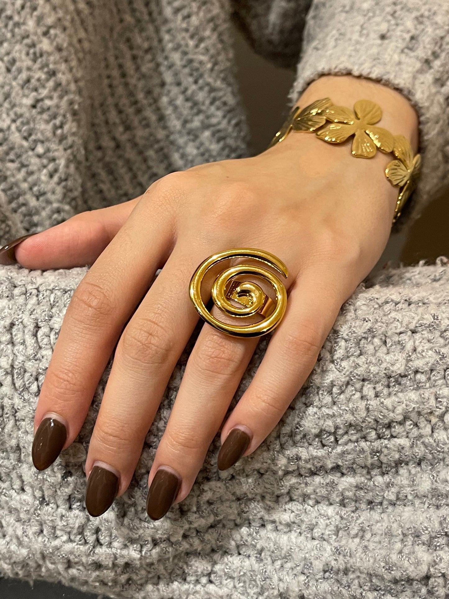 Bague Snail | Acier inoxydable