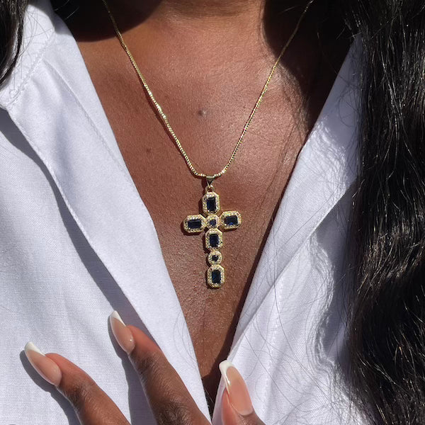 Collier Ray | croix en Acier inoxydable