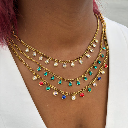 Collier Kaly | Acier inoxydable et zirconium
