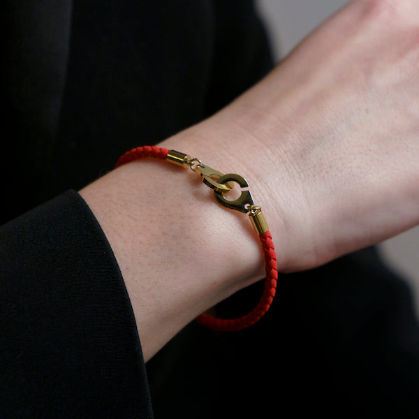 Bracelet Pie | Cuir et acier inoxydable