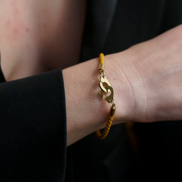 Bracelet Pie | Cuir et acier inoxydable