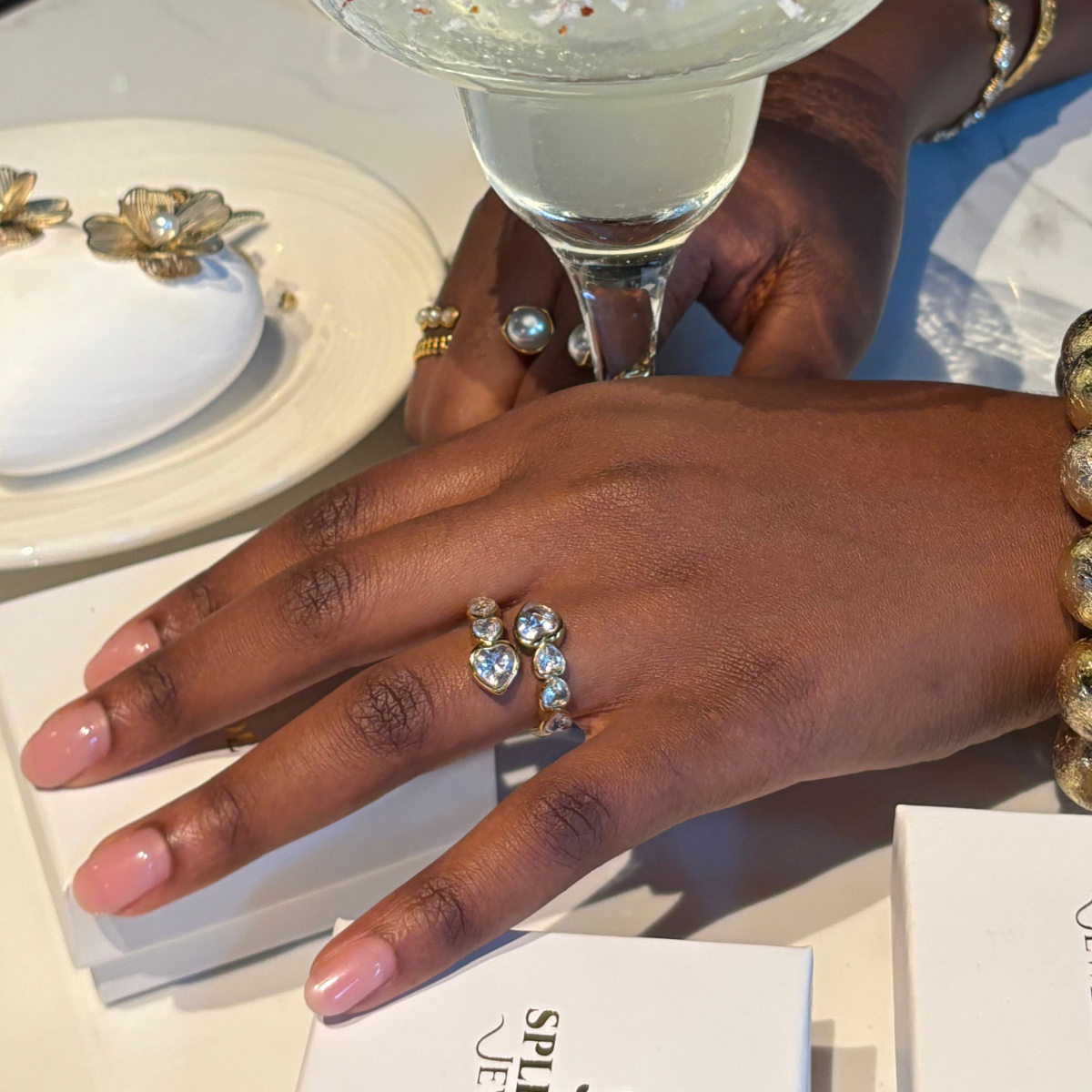 Bague Lucile | Acier inoxydable et zirconium